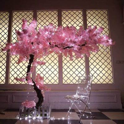 DEKIST Artificial Cherry Blossom Flowers for Home Wedding Party Garden Office Decoration Silk Plants, Big Tree Fake Vines Flowers 1.8 * 1m/5.9 * 3.2ft