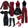 Eledoll Clothes Fashion Pack Ruby Red Set view 2