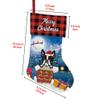 MALIHONG Personalized 2 Pack Merry Christmas Stocking Lovely Maltese Dog with Santa Hat Red Buffalo Plaid Check Snowflake Christmas Stocking Gift Bag Xmas Holiday Festival Decor Stocking 14.4" view 2