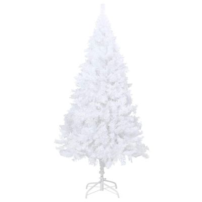 Gecheer Artificial Christmas Tree, White PVC Extra Large Steel Frame, Cone-shaped for Indoor Outdoor Living Room
