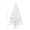 Gecheer Artificial Christmas Tree, White PVC Extra Large Steel Frame, Cone-shaped for Indoor Outdoor Living Room view 3