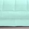 1 Piece Baffled Box Stitched Striped Pattern Comforter Ultra Soft 100% Egyptian Cotton Quilt Cover - (Full/Queen Size, Aqua Blue) view 3