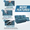 8-Pieces Stretch Recliner Covers Luxury Velvet Recliner Chair Cover for 3 Cushion Sofa Slipcovers Super Soft Reclining Couch Cover Anti Slip Couch Protector for Living Room ( Color : Peacock Blue ) view 4