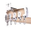 SRNSAEB Bay Window Curtain Track Wall Mounted, Heavy Duty Metal Curtain Rail System for Small Space/Kids Bedroom, 2m 2.5m 3m 4m 5m 6m 8m Long (Color : B, Size : 5m/16.4ft) view 1