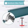 SRNSAEB Curved Ceiling Curtain Track Bendable, 10 11.5 13 15 20 23 26 Ft Long, Aluminum Curtain Rod Room Divider for Partition/Home/Commercial (Color : White, Size : 4.5m/14.7ft) view 2
