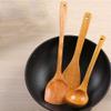 4Pcs Wooden Cooking Spoon Spatula Nonstick Shovel Wood Cookwear Utensil Kitchen Accessories Spoon and shovel view 4