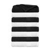 8-Piece White and Black Shade Elegant Cotton Bath Towels 12 in. L X 18 in. W X 12 in. H Size, 500 - 699 GSM, Machine Washable, Soft Fluffy and Thick Feel | All Season Extra Absorbent, Highly Durable view 1