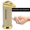 250ml Automatic Liquid Soap Dispenser, Touchless Infrared Sensor Automatic Liquid Soap Dispenser Hands for Kitchen Hospital School Hotel Office (Gold) view 4