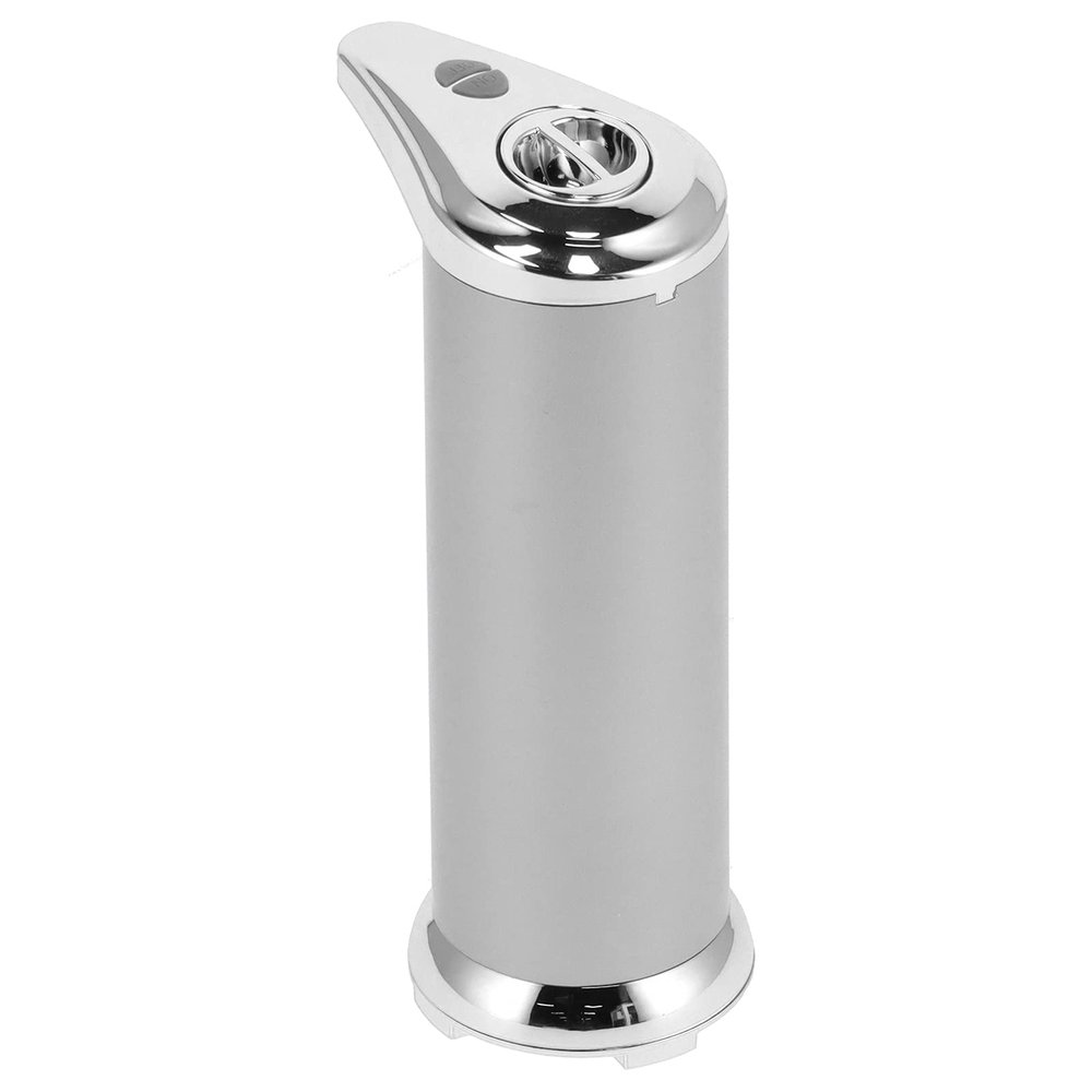 250ml Automatic Liquid Soap Dispenser, Touchless Infrared Sensor Automatic Liquid Soap Dispenser Hands for Kitchen Hospital School Hotel Office (Silver)