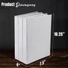 Set of 3 Decorative Books for Home Decor  Plain White Hardcover Journal w/ 160 Blank Unlined Pages Per Book - Designer Books for Coffee Table  Stackable Faux Books for Decoration view 2