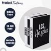 Set of 3 Decorative Books for Home Decor New York, Chicago, Los Angeles Hardcover Journal w/ 160 Blank Unlined Pages Per Book - Designer Books for Coffee Table Stackable Faux Books view 3
