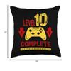 10th Birthday Boy Level 10 Complete Gamer Throw Pillow view 4