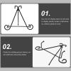Zerodeko Adjustable Display Stand Iron Art Vertical Shelf Book Display Stand Small European Style Photo Holder view 4