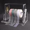 Acrylic Ribbons Holder, Clear Ribbon Storage Rolls Rack with Removable Rungs Bar, Thread Stand Organize for Craft Room, Boutique, Flower Shop (Size : 26x16x17cm) view 1