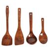 4pcs Wooden Cooking Tool Sets Wooden Soup Spoon Practical Spatula Scoop Kitchen Utensil Wood Tableware for Home view 2