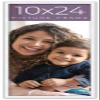 10x24 Frame White Real Wood Picture Frame Width 0.75 Inches | Interior Frame Depth 0.5 Inches | White Mid Century Photo Frame Complete with UV Acrylic, Foam Board Backing & Hanging Hardware view 1