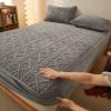 XHHBS Mattress Protectors Extra Deep Pocket Fitted Sheet Winter Milk Fleece Mattress Pad Cover Dustproof Mattress Cove(Color:Gray,Size:King) view 1