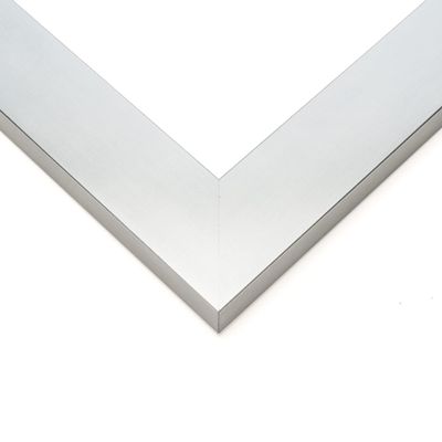 10x40 Frame Silver Real Wood Picture Frame Width 1.5 Inches | Interior Frame Depth 0.5 Inches | Silver Wide Modern Photo Frame Complete with UV Acrylic, Foam Board Backing & Hanging Hardware
