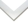 18x36 Frame Silver Real Wood Picture Frame Width 1.5 Inches | Interior Frame Depth 0.5 Inches | Silver Wide Modern Photo Frame Complete with UV Acrylic, Foam Board Backing & Hanging Hardware view 1
