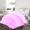 1 Piece All-Season Eastern King Comforter Luxury Hotel Quality Pintuck Style 100% Organic Cotton Pinch Pleat Baby Pink Comforter Eastern King 116'' x 108'' with 4 Corner Tabs view 1