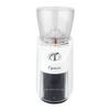 Capresso Infinity Plus Solid Steel Conical Burr Large Elegant Grinder with Gear Reduction Motor, Safety Lock System and Removable Upper Conical Burr (Shiny White) view 1