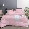 All Star Linen 3 Piece Hotel Luxury 800 Thread Count Egyptian Cotton Super King Duvet Cover Set Hidden Zipper Closer & Corner Ties Baby Pink Duvet Cover Size Super King 100X120 view 1