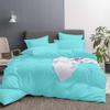 All Star Linen 5 Piece Hotel Luxury 800 Thread Count Egyptian Cotton Oversized King Plus Duvet Cover Set Hidden Zipper Closer & Corner Ties Aqua Blue Duvet Cover Size Oversized King Plus-128"x120" view 1