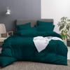 All Star Linen 1 Piece Hotel Luxury 800 Thread Count Egyptian Cotton King Duvet Cover Set Hidden Zipper Closer & Corner Ties Teal Duvet Cover Size King (90 x 106) view 1