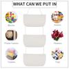 AIVIIN Over The Door Hanging Baskets, 3-Tier Wall Hanging Storage Basket, Woven Cotton Rope Hanging Organizer, Decorative Hanging Shelf Basket for Living Room, Bathroom,Bedroom and Kitchen(White) view 4