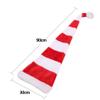 Ibluelover Long Santa Hat 2.6 Feet Christmas Hat Xmas Long-tail Cap Overlength Plush Novelty Hat Thicken Xmas Ornaments Hat Cosplay Prop (red and white) view 4