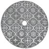 Gecheer Christmas Tree Skirt, Large 48 Inch Diameter, 100% Polyester, Grey Geometric Design, for Living Room Holiday Decor view 4