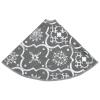 Gecheer Christmas Tree Skirt, Large Foldable Grey Polyester with Snow Pattern for Living Room Holiday Decor view 4