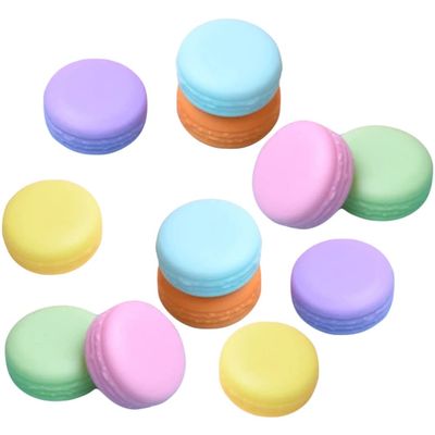 Lurrose 12pcs Macaron Shaped Container Box Mini Macaron Storage Case Macaron Pill Case Cute Pill Jewelry Holder Colorful Macaron Ring Candy Travel Storage Box Macaroons