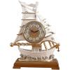 Clock Sailboat Shape Table Clock, European Style Fashion Desk Clock for Home Office Decor, Punctual Tabletop Clock with Metal Hands Elegant view 1