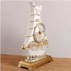 Clock Sailboat Shape Table Clock, European Style Fashion Desk Clock for Home Office Decor, Punctual Tabletop Clock with Metal Hands Elegant view 3