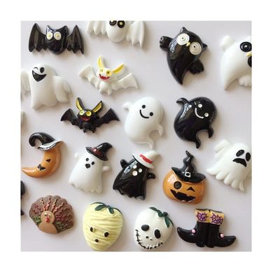 5pcs/10pcs Kawaii Halloween Fridge Magnet Mini Cute Pumpkin Funny Skulls Bats Party Gifts Fridge Magnetic Stickers Imanes Para Refrigerador Home Decorations Gift (Color : Random-10pcs)
