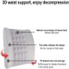 OJOINK Lumbar Support Pillow, Back Cushion with Vibrating for Back Pain Relief, for Car Seat and Home Office Chair (Color : Black) view 3