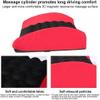 OJOINK Lumbar Support Pillow, Back Cushion with Vibrating for Back Pain Relief, for Car Seat and Home Office Chair (Color : Black) view 4
