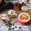 JULBEAR 36 Pcs Valentine's Day Cookie Stencils Templates for Baking Coffee view 3
