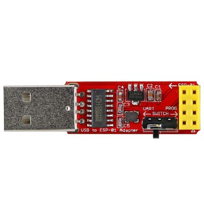 Wishiot ESP-01S Programmer ESP8266 WiFi Module USB to ESP-01 Adapter CH340G Wireless Driver 4.5V - 5.5V