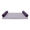 Cover ONLY Model V5 Twin Velvet Knife Edge Indoor Daybed Bolster Pillow - AD339 view 2