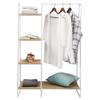 EXCEI Clothes Rack Stand Hanging Clothes Quilt Shoes Bags Organizer Coat Rack with 4 Shelves 102x40x150cm (Color : B) view 3