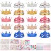 Okllen 31 Pcs Foam Princess Tiaras and Crowns Set for Adults, Making Your Own Tiaras and Crowns with Diamond Sticker for Party Supplies view 1