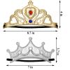 Okllen 31 Pcs Foam Princess Tiaras and Crowns Set for Adults, Making Your Own Tiaras and Crowns with Diamond Sticker for Party Supplies view 2