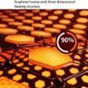 VNABO Heated Area Rug Colorful Beautiful Heated Floor Mats Retro Electric Heated Floor Light Luxury Heater Electric Mat for Home view 4