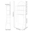 3-Shelf Bathroom Organizer Over The Toilet Storage, 3-Tier Over The Toilet Bathroom Shelf, Bathroom Space Saver Organizer Rack, Freestanding Above Toilet Stand for Bathroom, Restroom, Laundry view 2