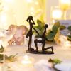 Sziqiqi Anniversary Wedding Gifts for Couple: 6th Anniversary Iron Gift for Her Him Husband Wife - 1 Year Wedding Gifts for Engagement Christmas Valentines Birthday - Couple Sculptures for Home Decor view 2