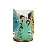 BOOMLATU Decorative Hurricane Candle Holder,Leaf Shape Tea Lights Candle Stand with Removable Glass Cup (Large) view 1