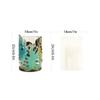 BOOMLATU Decorative Hurricane Candle Holder,Leaf Shape Tea Lights Candle Stand with Removable Glass Cup (Large) view 2