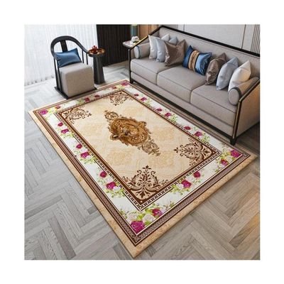 VNABO Heated Area Rug with Timer Carbon Crystal Heater Electric Mat Retro Style Heated Carpet Thermostat Electric Heated Floor